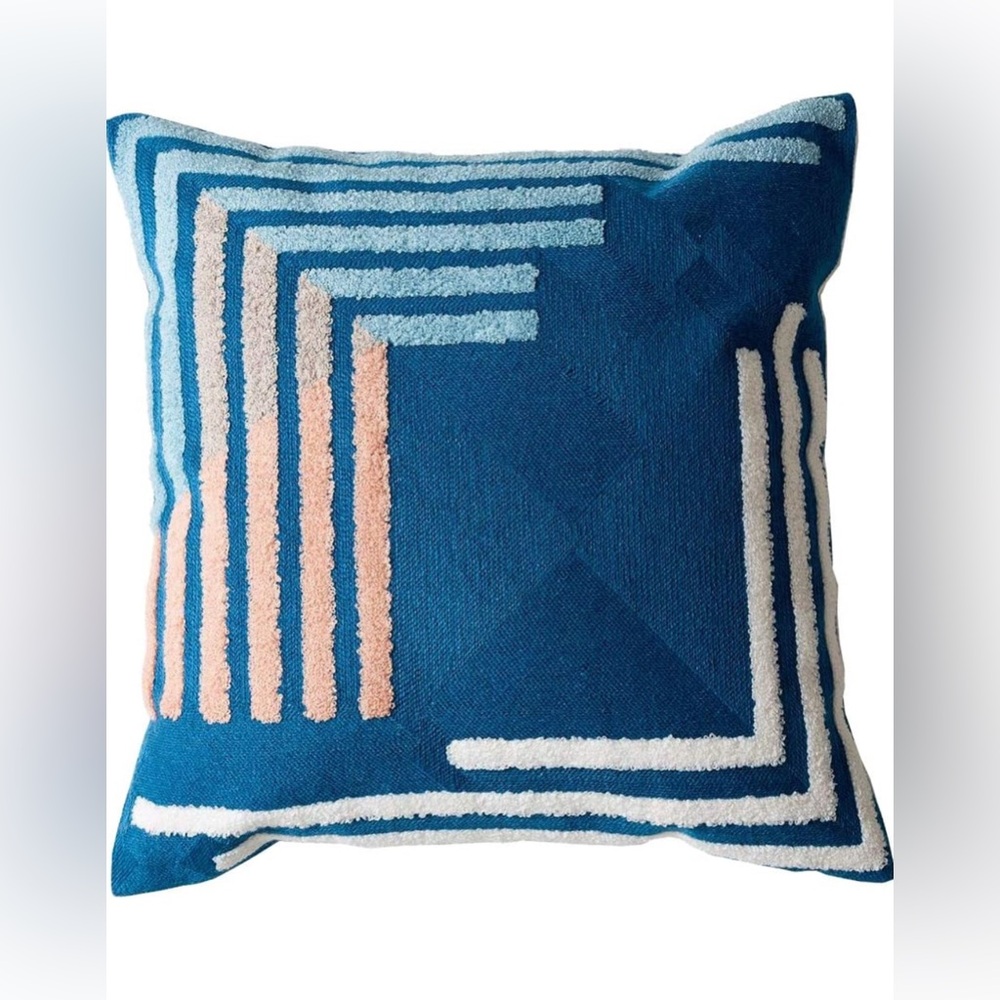 Boho Geometric Tufted Decorative Throw Pillow Cover